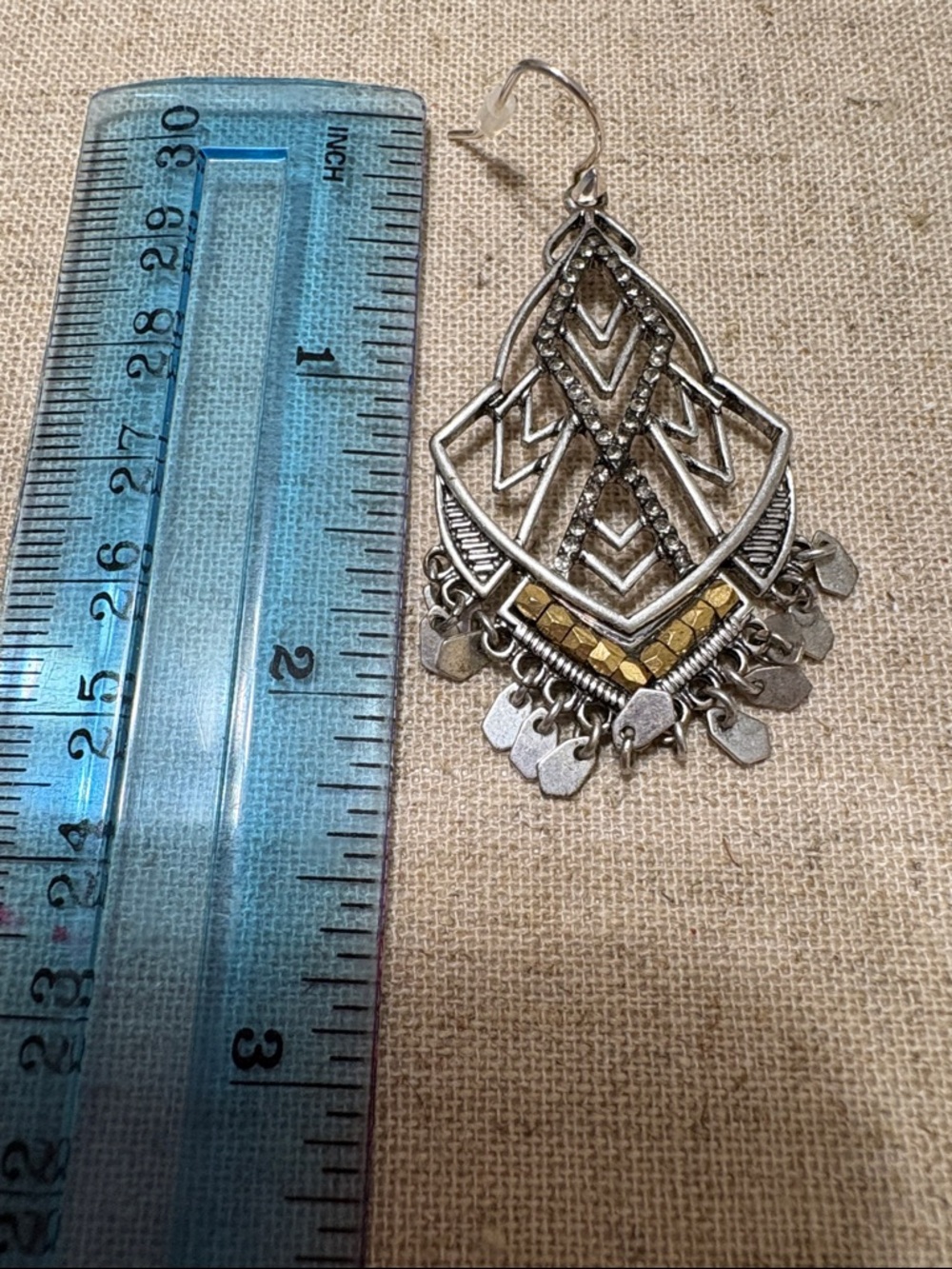 Stella & Dot Tassels Hoops, Dangles: Wardrobe of Three Statement Earrings - Picture 8 of 8